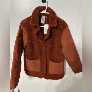NWT Teddy quilted jacket